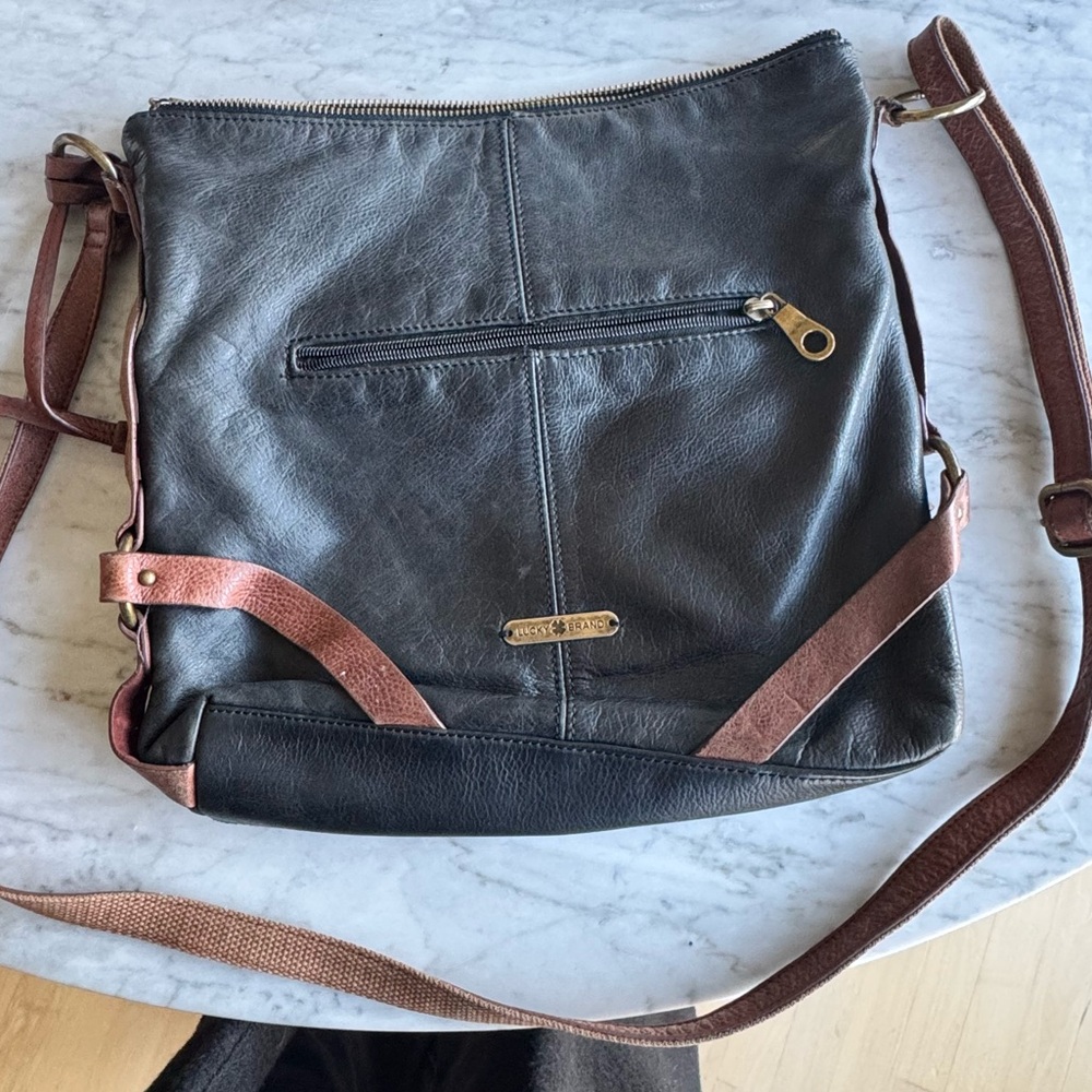 Lucky Black and Brown Crossbody Bag